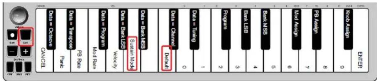ALESIS Qmini Compact 32Key USBMIDI Keyboard Controller - Mode de sustain - 1