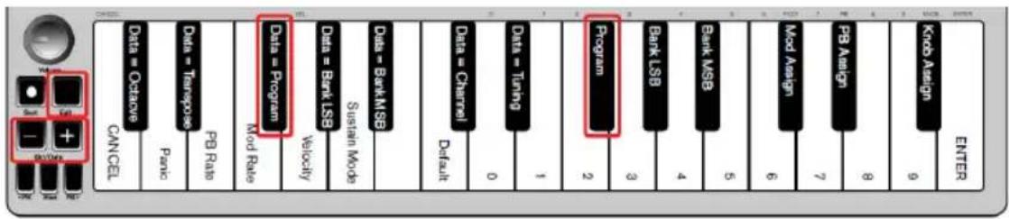 ALESIS Qmini Compact 32Key USBMIDI Keyboard Controller - Program Change - 1