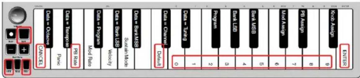 ALESIS Qmini Compact 32Key USBMIDI Keyboard Controller - Pitch Bend Rate - 1