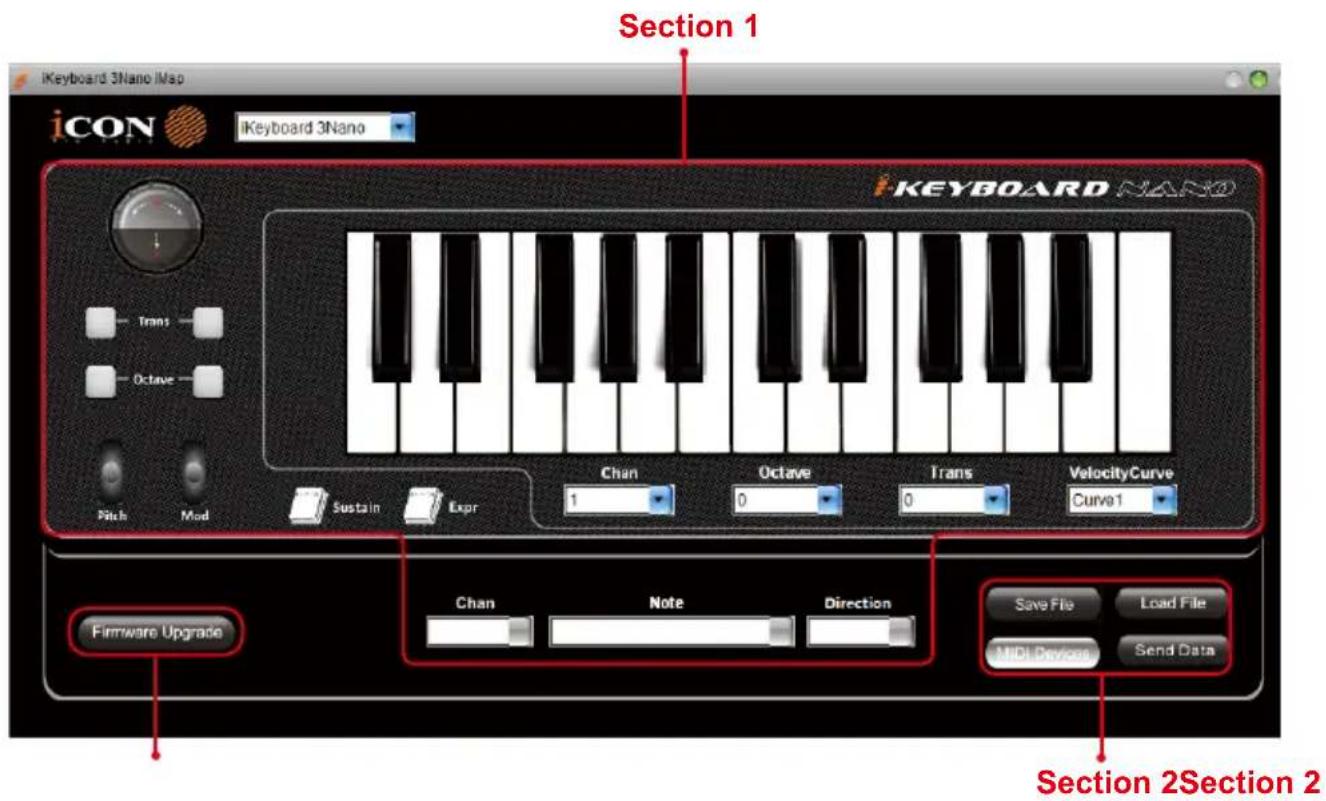 icon iKeyboard 8Nano - Panneau du logiciel ikeyboard nano imap™ - 1