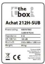 The Box Pro Achat 212 H - Prises pour le câblage «assey sur 1 - 1