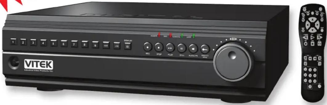 Vitek VTDVR Series - 4, 8 & 16 Channel Digital Video Recorders - 2
