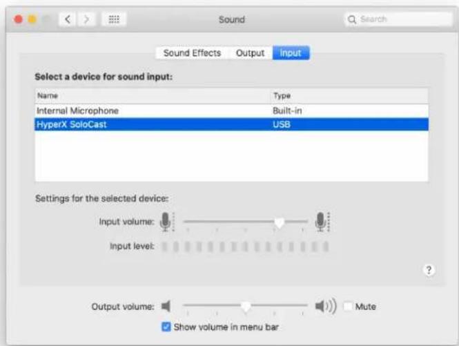 HYPERX SoloCast - macOS - 2