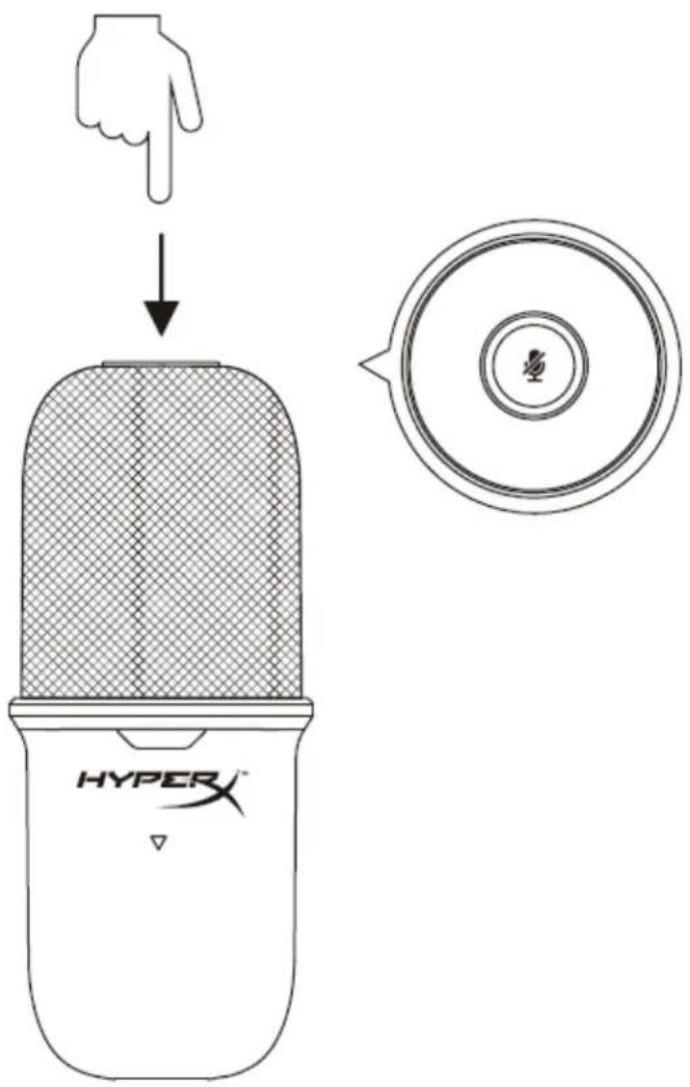 HYPERX SoloCast - Controles del micrófono - 1