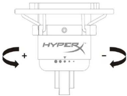 HYPERX QuadCast S - Anpassen der Verstärkungsregelung - 1