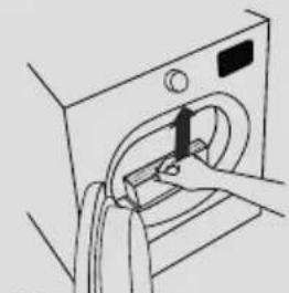 HOOVER NDE C8TBBEXS - To clean the lint filter - 1