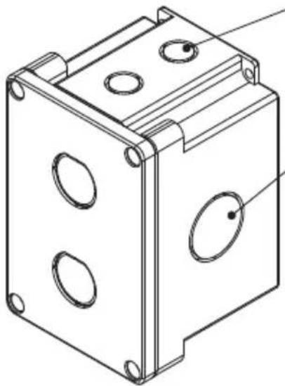 Tripp Lite P569010IND2 - Dimensiones de la Caja de Instalacion en Superficie N206-SB01-IND - 1