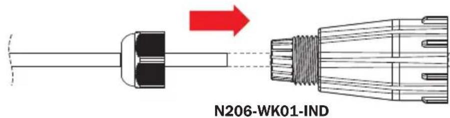Tripp Lite P569010IND2 - Installation du coupleur de cloison de qualité industrielle (N206-BC01-IND, U325-000-IND, P569-000-FF-IND et N455-BC01-IND) - 1