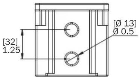 Tripp Lite P569010IND2 - Dimensiones de la Caja de Instalacion en Superficie N206-SB01-IND - 5