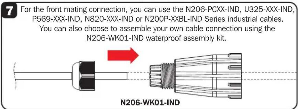 Tripp Lite P569010IND2 - Industrial Bulkhead Coupler Installation (N206-BC01-IND, U325-000-IND, P569-000-FF-IND and N455-BC01-IND) - 2