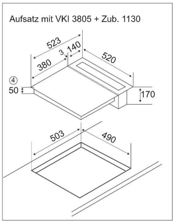 Küppersbusch VKM1800.0SR - Arbeitsplattenausschnitt - 4