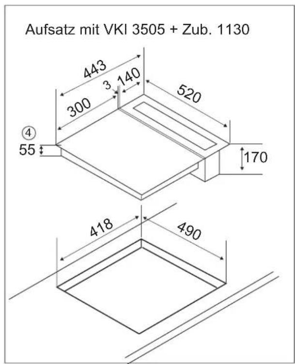 Küppersbusch VKM1800.0SR - Arbeitsplattenausschnitt - 3