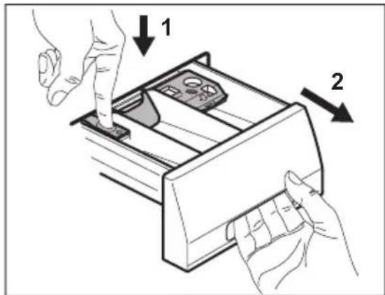 AEG L71471FL - Pour nettoyer le distributeur : - 1