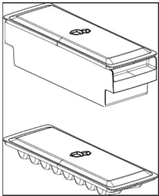 GRUNDIG GKN 27960 FHXRN - Recipiente para o gelo - 1