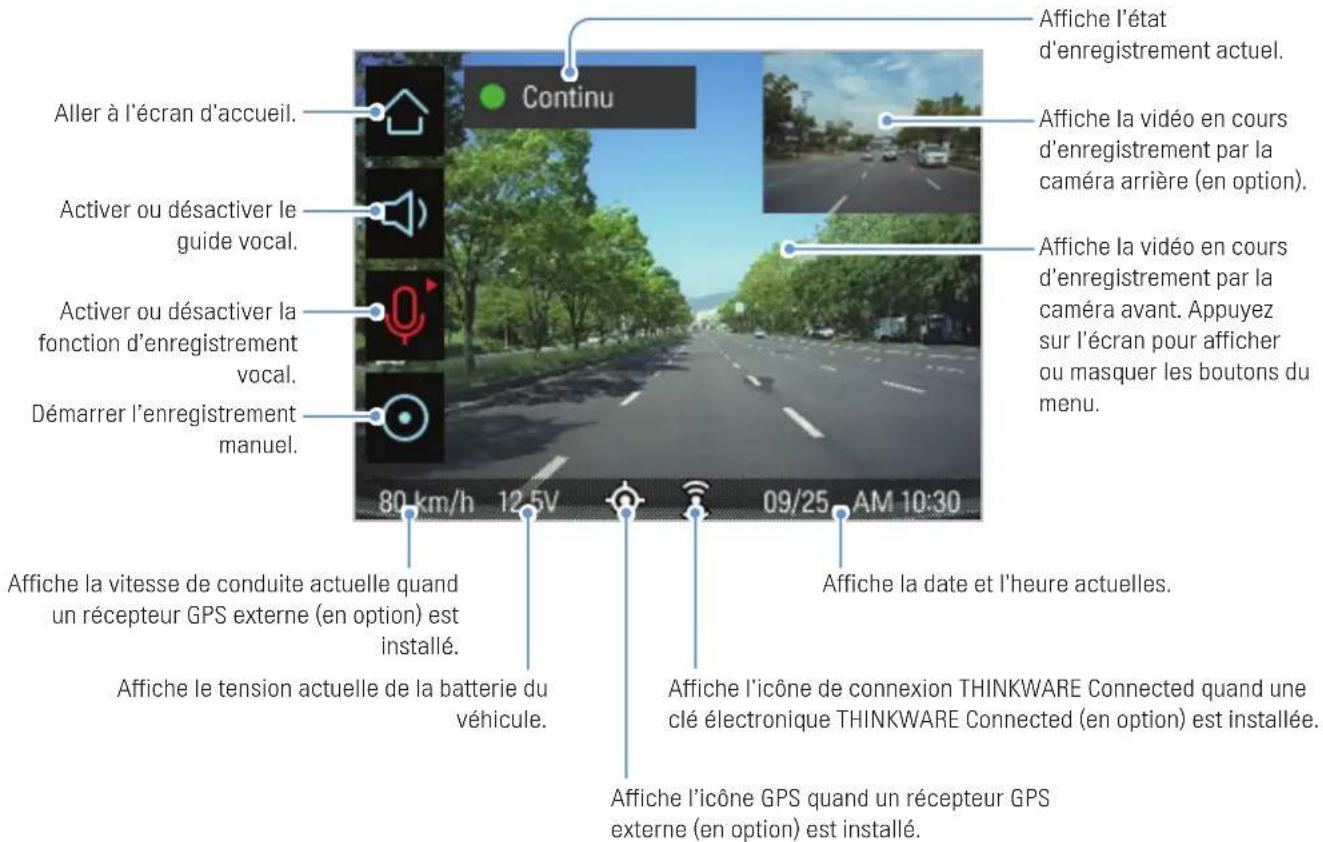 Thinkware X700 - Écran de visionnement en direct - 2