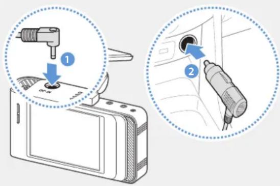 Thinkware X700 - Branchement du câble d'alimentation - 2