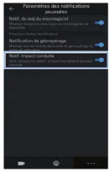 Thinkware Q800 PRO - Utilisation de la fonction de notification des impacts pendant la conduite - 5