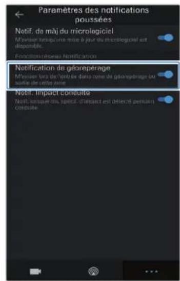 Thinkware Q800 PRO - Activation de la notification geo-fence - 5