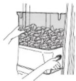 JENN-AIR JBSS48E22L - TO REMOVE AND REPLACE THE ICE STORAGE BIN: - 1