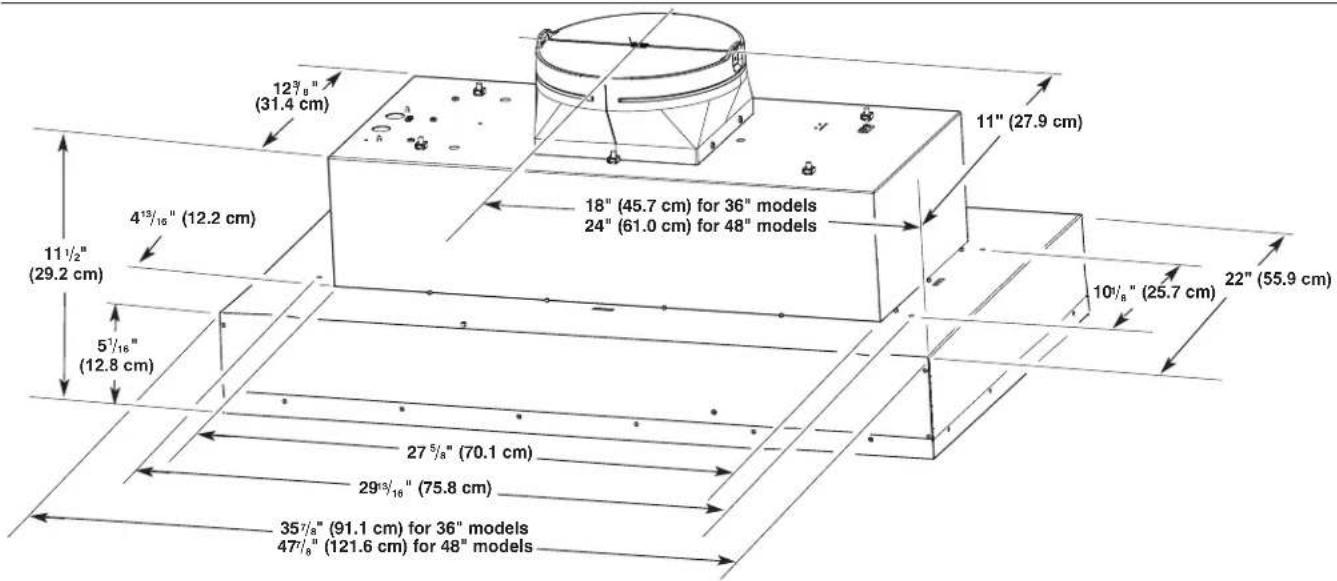 JENN-AIR UVL6048JSS - Product Dimensions - 1