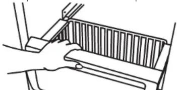 JENN-AIR JBSS42E22L - Pour enlever et replacer le PANIER du congélateur : - 1