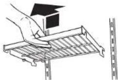 JENN-AIR JBSS42E22L - Pour enlever et réinstaller la tablette : - 1