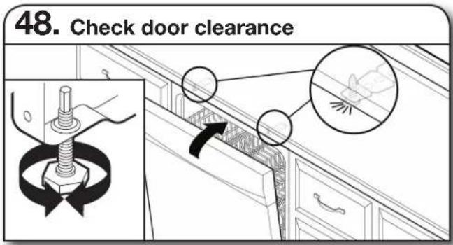 48. Check door clearance