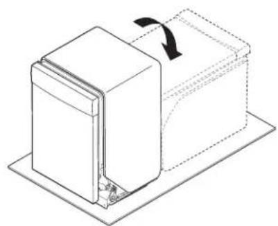 JENN-AIR KDPE334GPS - Placer le lave-vaisselle sur le dos - 1