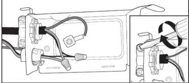 JENN-AIR KDTE704DWH - Power cord – secure cord on strain relief - 1