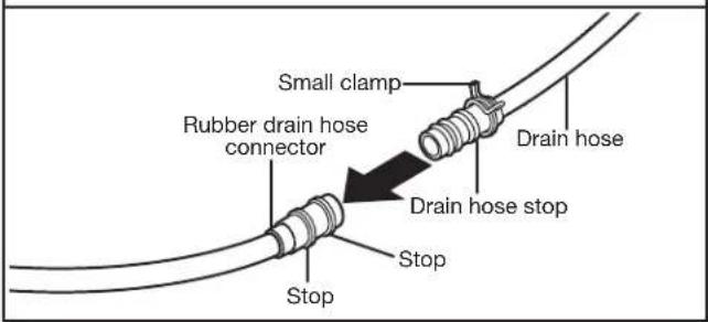 JENN-AIR KDTE704DWH - Connect drain hose - 1