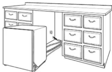 JENN-AIR KDTE704DWH - Acheminement du cordon d'alimentation - 1