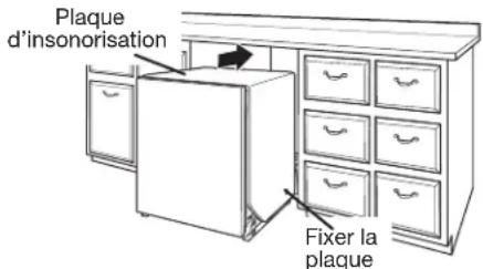 JENN-AIR MDB8959SFZ - Fixer la plaque d'insonorisation - 1