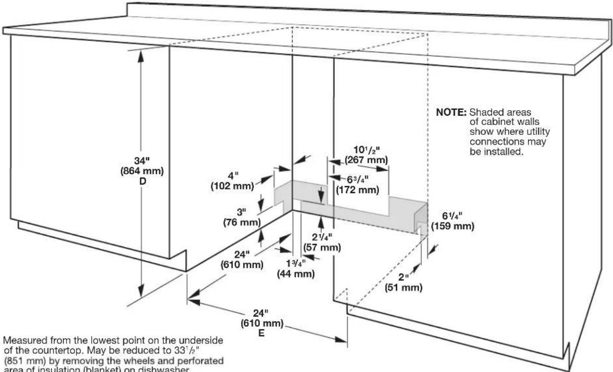 JENN-AIR MDB8959SFH - Product and Cabinet Opening Dimensions - 3
