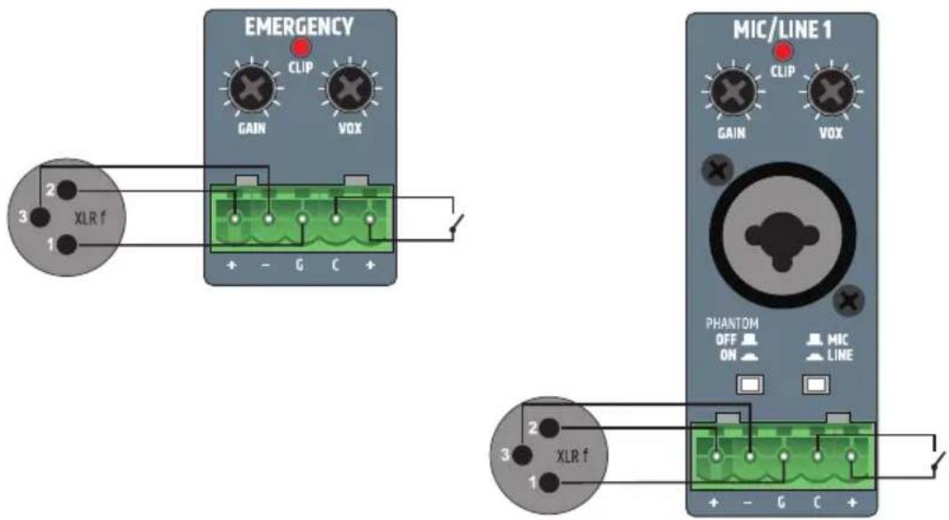 LD Systems PRE ST 1 - TERMINAL BLOCK CONNECTIONS - 1