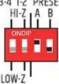 LD Systems IPA 412 T - HI-Z / LOW-Z I USTAWIENIA ZAPROGRAMOWANE - 7
