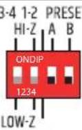 LD Systems IPA 412 T - HI-Z / LOW-Z AND PRESET - 1