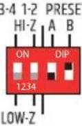 LD Systems IPA 412 T - HI-Z / LOW-Z AND PRESET - 4