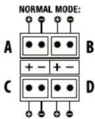 NORMAL MODE: A ● ● ● ● + - + - C ● ● ● ● D