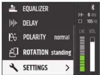 LD Systems MAILA SUB - SETTINGS - 2