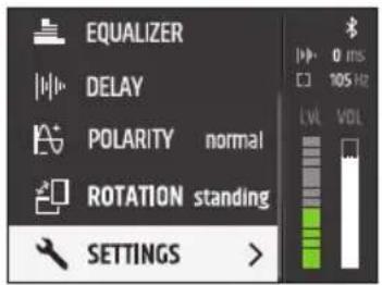 LD Systems MAILA SUB - SETTINGS - 2