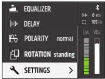 LD Systems MAILA SUB - SETTINGS - 2