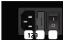 LD Systems IPA 424 T - Connexions, dispositifs de commande et d'affichage - 1