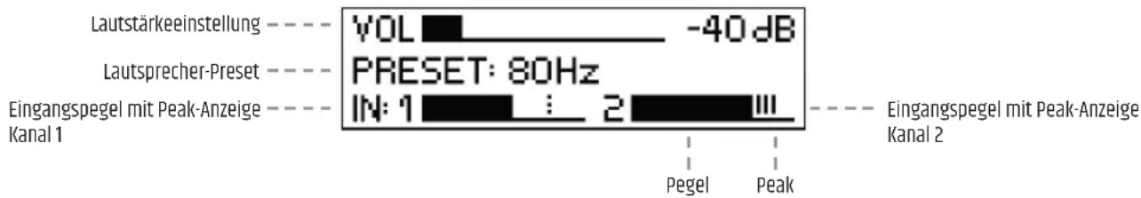 LD Systems ICOA SUB 15 A - DISPLAY HAUPTANZEIGE - 1