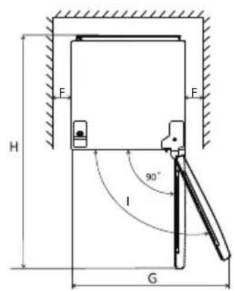 HOOVER HFF 1852 DX - Space Requirement - 2