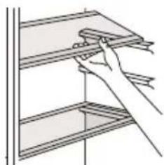 HOOVER HFF 1852 DX - Positioning the door balconies - 1