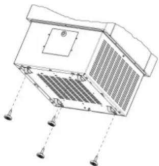 MIELE PAC 1080 - Montare i piedini - 1