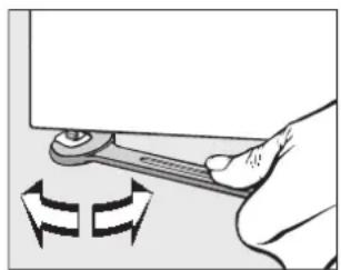 MIELE PAC 1080 - Mounting the adjustable feet - 2