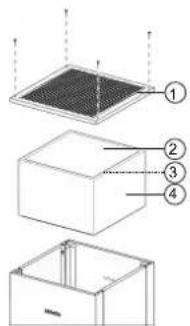 MIELE PAC 1080 - Replacing the main filter and active charcoal filter - 2