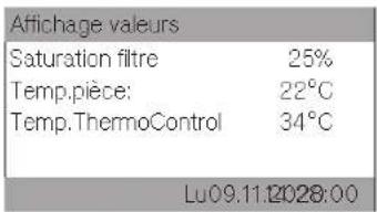 MIELE PAC 1045 - Afficher les valeurs de fonctionnement - 2