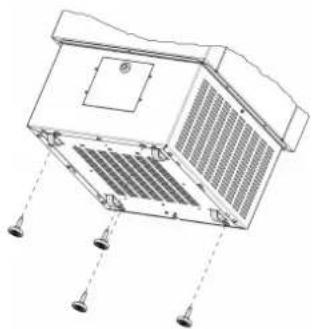 MIELE PAC 1045 - Stelvoeten monteren - 1